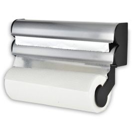 Quttin Dispensador de Aluminio, Film y Papel - 20 cm Ancho x 7 cm Alto x 34 cm Largo (6 Unidades)