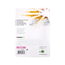 Purpurina Pegamento Liderpapel Fantasia Colores Metalicos Blister De 6 Unidades De 10 gr