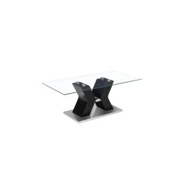 DKD Home Decor Mesa Centro Moderno Negro Cristal Templado MDF 120 x 60 x 45 cm Precio: 179.88999941. SKU: B1B6G9D9ZH