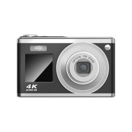AgfaPhoto DC9200 Cámara Digital Compacta Multifunción Realishot 24MP 4K Video, Zoom Óptico 10x, Sensor CMOS, Negra