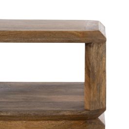 Mesa Auxiliar Marrón Madera de Mango 40 X 40 X 60 cm