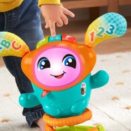 Fisher Price MATHJP88 DJ Robot Bailarín Rebotador, Juguete Interactivo de Estimulación para Bebés de Primera Edad +9 Meses