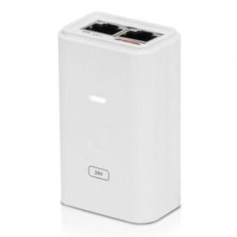 Ubiquiti POE-24-7W-G-WH Adaptador PoE Gigabit 24V con protección contra sobretensiones, ESD y reinicio remoto