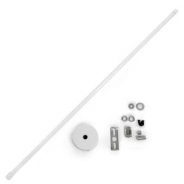 Barra Suspensión Extensible Carril Focos LED 75 ► 150Cm - Blanco Barra Suspensión Extensible Carril Focos LED 75 ► 150Cm - Blanco