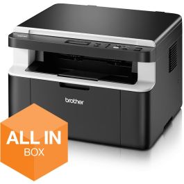 Brother DCP-1612WVB Multifunción Láser Blanco y Negro, Copias, Escáner A4 Negro/Plata