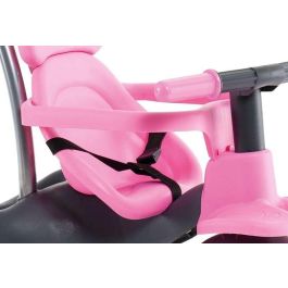 Molto Urban Trike Triciclo Rosa con Palo, Cinturón, Bolsa y Rueda de Goma 98 cm