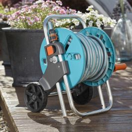 Enrollador de manguera GARDENA - aquaroll S - Equipado con manguera de 20 m - 18502-50 Enrollador de manguera GARDENA - aquaroll S - Equipado con manguera de 20 m - 18502-50