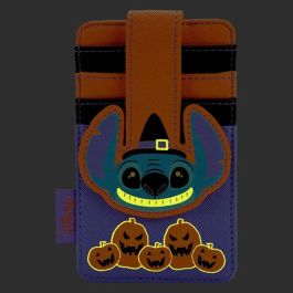 Loungefly Tarjetero Disney Stitch Halloween Cartera Billetera 12,5x7,5cm