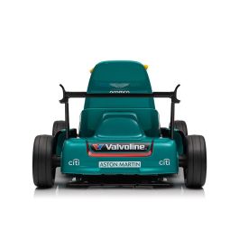 Bizak Aston Martin Kart F1 - Coche eléctrico infantil, licencia oficial, 6+ años, Bluetooth, luces, 12V