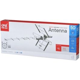 ONE FOR ALL SV9357 - Antena de TV para exteriores, Full HD, filtro 4G - Instalación simple - Gris ONE FOR ALL SV9357 - Antena de TV para exteriores, Full HD, filtro 4G - Instalación simple - Gris