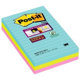 Post-it Bloc de Notas Adhesivas Super Sticky Cosmic Rayado 101x152 mm Surtidos 90 Hojas Paquete de 3 Unidades Precio: 14.58999971. SKU: B1G5PDCE5C