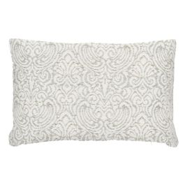 Cojín Blanco-Verde Algodón Decoración 40 X 60 cm Precio: 25.047. SKU: B1K73AKHK4