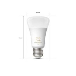 Philips Hue PHI8719514291812 Kit de arranque bombillas LED E27 White 10.5W, Lote 2, con Control Remoto