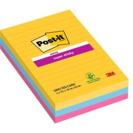 Taco Notas Post-It 4690 Super Sticky 101X152 Colores Rio De Janeiro Con Lineas Pack De 3 Precio: 15.49999957. SKU: B1FFFDZYM6