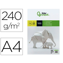 Liderpapel Cartulina A4 240g/m2 Blanco Paquete de 100 Hojas Precio: 9.5000004. SKU: B1HXG6VBFN