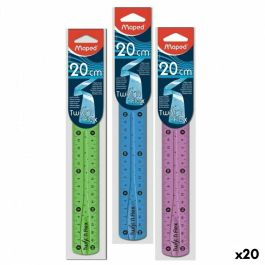 Set de reglas Maped Twist'n Flex Multicolor 20 cm 20 Unidades Precio: 27.89000027. SKU: S8424916