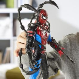 Hasbro G0728 Figura Spider-Man Venom Transformación Líquida 27cm - Cómics Marvel con 6 Accesorios y Efecto Venomizado