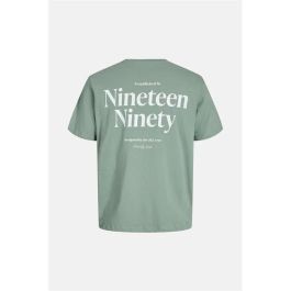 Camiseta de Manga Corta Hombre Jack & Jones Jjninety Ss Crew Iceberg Verde oscuro 6 Años