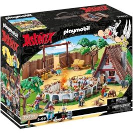 Playmobil 70931 Astérix: El banquete del pueblo - Set con cabaña, asador, fuego central y mesa para 18 galos, techo extraíble Precio: 166.50000026. SKU: S7175476