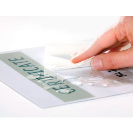 Q-connect Bolsa de plastificar 153 x 216 mm Din A5 125 mc autoadhesivas Caja de 100 unidades