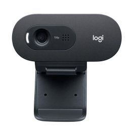 Logitech C505e Webcam HD 720p USB-A, Micrófono con Cancelación de Ruido, Clip Universal, Compatible con Teams, Zoom, Skype