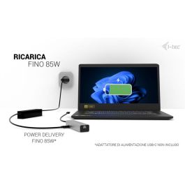 Hub USB i-Tec C31HUBMETAL8KPDPRO Plateado