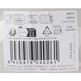 La Mediterranea Plato Pasta Risotto Ø28 cm Rosetta (6 Unidades)