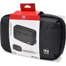 Hori 4961818040045 Bolsa de Viaje Protectora Resellable para Almacenamiento de Accesorios y Juegos de Nintendo Switch 2, Negra