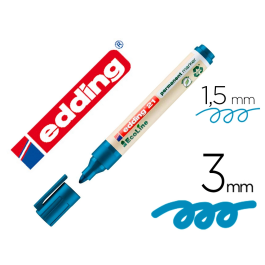 Edding 21 Marcador Permanente Ecoline Azul Punta Redonda 1,5-3 mm Recargable 90% Reciclado Precio: 11.94999993. SKU: B173SX9GM3