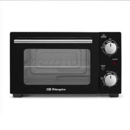 Orbegozo 18066 Horno de Sobremesa Eléctrico HO 985, 800W, 10L, Negro, con Temporizador 30 Minutos y Selector de Calor Superior Inferior Simultáneo.
