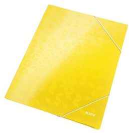 Carpeta De Gomas Y Solapas Leitz Wow Carton Plastificado A4 Amarillo 10 unidades Precio: 32.49999984. SKU: BIX39820116