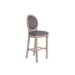 DKD Home Decor Taburete Alto Tradicional Gris Oscuro - Lino y Abeto - 54x118x48 cm Altura Asiento 76 cm Desmontable Precio: 144.89999986. SKU: S3023627