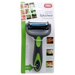 Easy Make Pelador 3 Hojas Diferentes ABS y Acero Inoxidable Mango Antideslizante Cortar Frutas y Verduras Precio: 2.50000036. SKU: B15KER6KEE