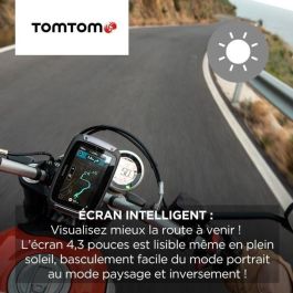 TomTom TTRIDER550 GPS para motocicleta RIDER 550 4,3 pulgadas, mapa mundial, TomTom Traffic, alertas zonas peligro, manos libres