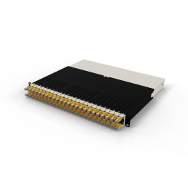 PATCHBOX patchbox.one / 8RU / STP Gestión de Cables para Rack, 24 Cables Retráctiles Cat.6a, Amarillo