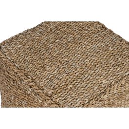 DKD Home Decor Reposapiés Natural Seagrass Algodón 40 x 40 x 38 cm