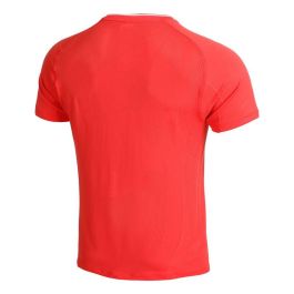 Camiseta de Manga Corta Hombre Wilson Wilson Team Seamless Crew Rojo Pádel S