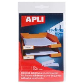 Apli Bolsillos Adhesivos Portaetiquetas 25x75 mm Bolsa De 12 Transparente Precio: 2.95000057. SKU: B1GJX863VM