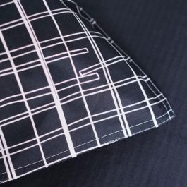 Today 116553 Juego de Cama Sunshine Algodón 240x260 cm + 2 Fundas Almohada 63x63 cm Estampado Cuadros para 2 Personas