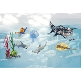 Playmobil Plataforma Análisis Arrecife Wiltopia 71623 Juego de Construcción