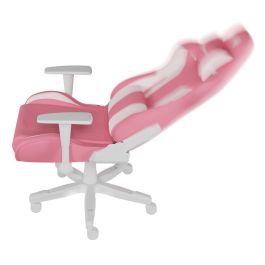GENESIS Nitro 710 Silla Gaming de PC Ergonómica con Respaldo Ajustable y Reposabrazos 2D. Piel Ecológica Blanco - Soporta 150kg