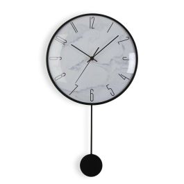 Reloj de Pared Versa Péndulo Metal Cristal Madera MDF 4,5 x 56 x 29 cm