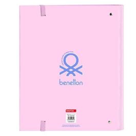 Carpeta de anillas Benetton Pink Rosa (27 x 32 x 3.5 cm) Carpeta de anillas Benetton Pink Rosa (27 x 32 x 3.5 cm)