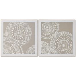 Cuadro Urban DKD Home Decor Beige Blanco 4.5 x 82 x 82 cm (2 Unidades) Precio: 95.5000002. SKU: B1KML7GMTM