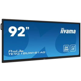 iiyama 92" 5K UHD Táctil Interactivo Android 13 iiWare11, 50 Puntos IR+, Anti-reflejos, Altavoces y Micrófono