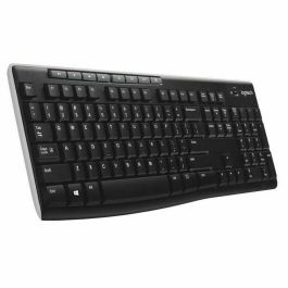 Logitech Teclado K270 Wireless Francés Inalámbrico 2.4 GHz hasta 10m, Resistente a Salpicaduras, Compatible con Windows 7/Vista/XP