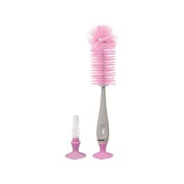 Limpiabiberones Rosa Y Gris
