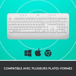 Logitech - Teclado inalámbrico - Entremonomic Ents con - SEADSETS - Signature K650 - White Logitech - Teclado inalámbrico - Entremonomic Ents con - SEADSETS - Signature K650 - White