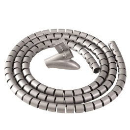 Fellowes 9929801 Organizador de Cables Zip, 2M, Plata