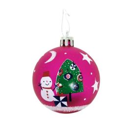 Bolas navidad 8cm pack 6 fucsia peppa pig "cosy corner" Bolas navidad 8cm pack 6 fucsia peppa pig "cosy corner"